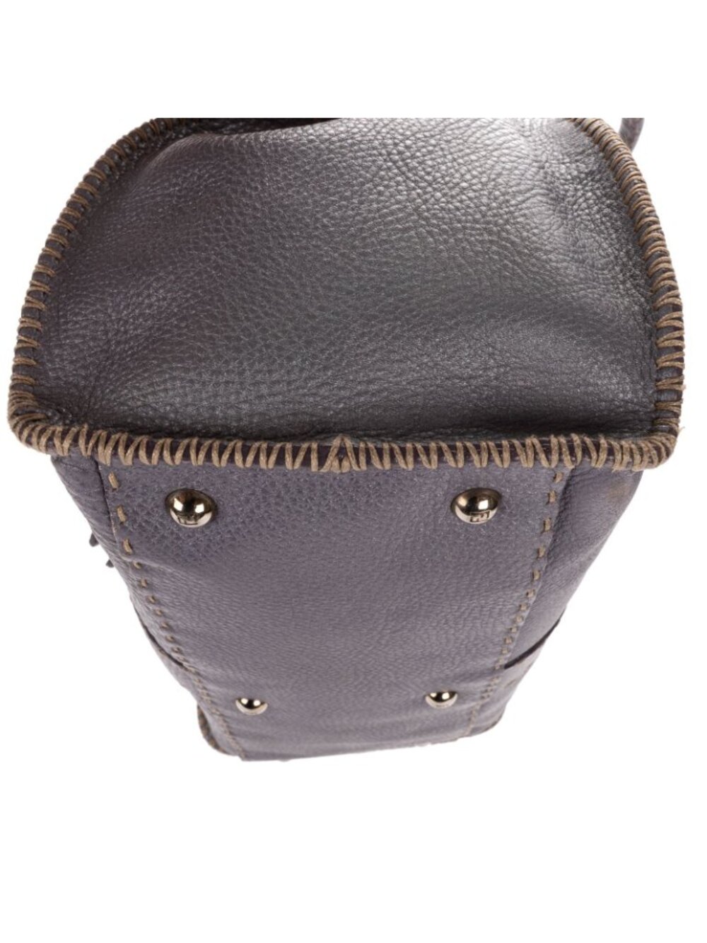 Fendi by the Way Top Handle Purple Grain Calf Leather - Picture 7 of 11